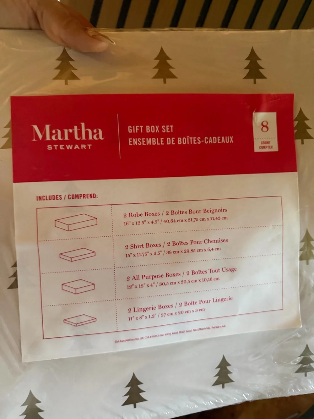 tha Stewart 8-Piece Christmas Gift Box Set